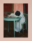 Despite the original artwork by Ramon Casas being over 100 years old, we can relate to her. Featuring stunning complementary colors of red and green, this print is striking along with being relatable. Let this piece capture your tiredness and become a talking point in your home. (No, seriously, we know you're exhausted.)