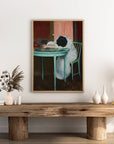 Despite the original artwork by Ramon Casas being over 100 years old, we can relate to her. Featuring stunning complementary colors of red and green, this print is striking along with being relatable. Let this piece capture your tiredness and become a talking point in your home. (No, seriously, we know you're exhausted.)