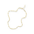 Gold-filled chain anklet with a clasp on a white background