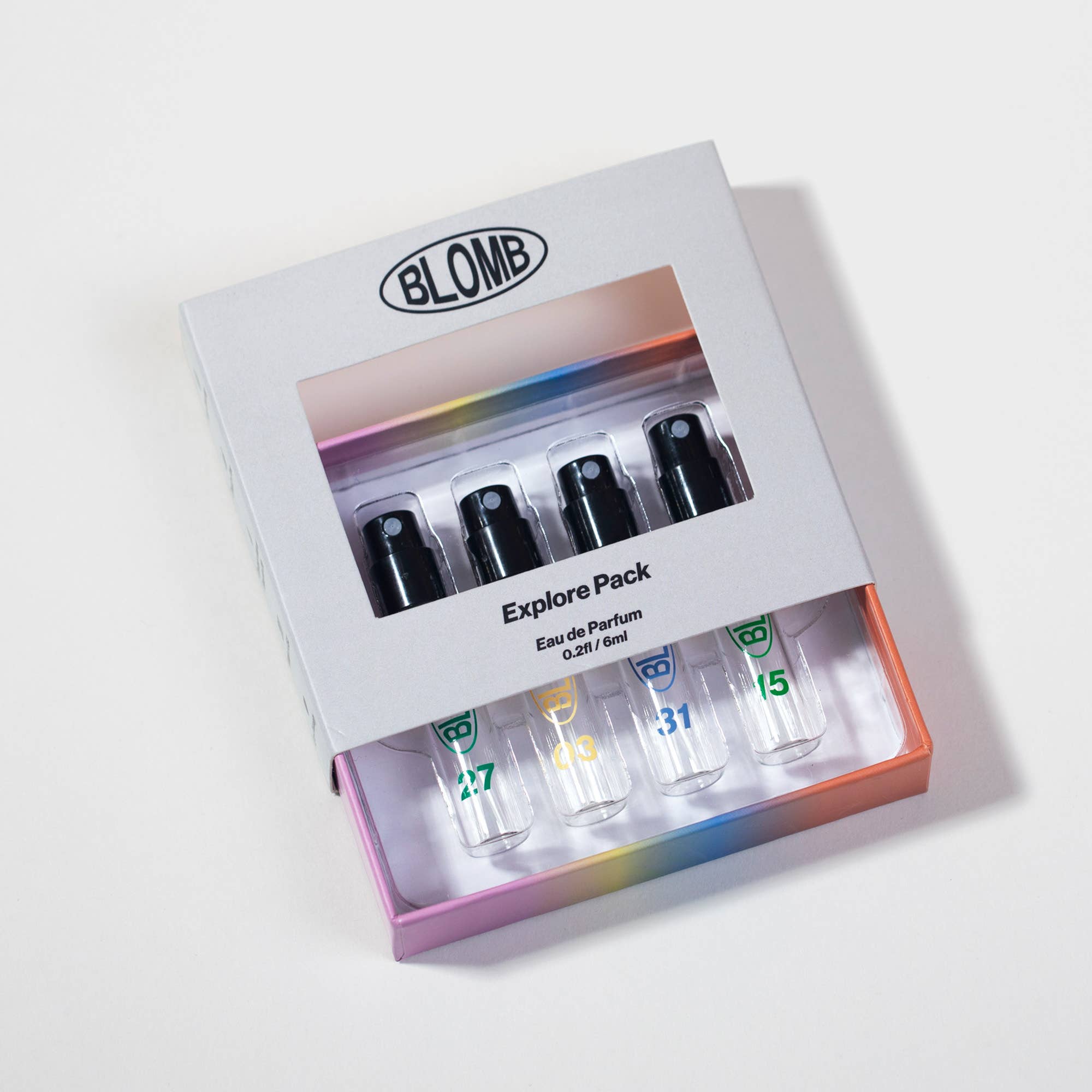 Not sure where to start?&nbsp;Blomb's Explore Pack is the perfect way to sample a little bit of everything before committing to a full bottle. Try them out, discover your favorite scent, and see which one matches your style.