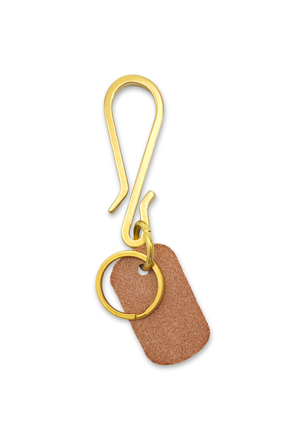 Boatswain Hook Keychain | Leather and Solid Brass