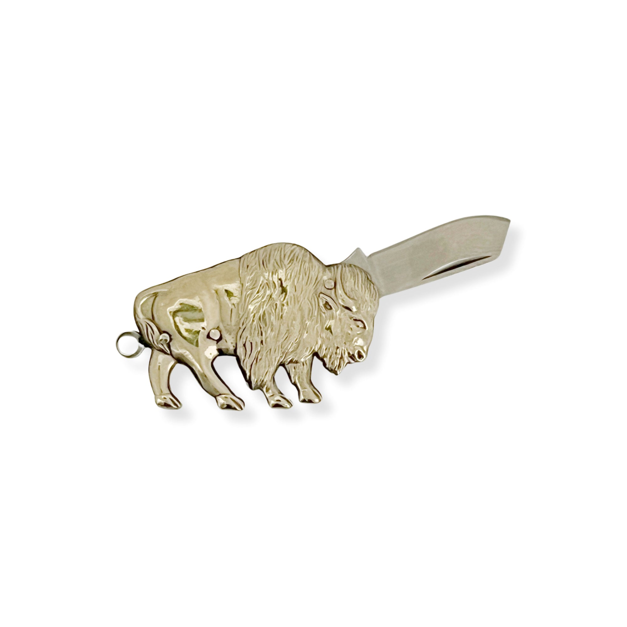 Carry a touch of the wild with Brass Animal Pocket Knives! Stylish, functional, and fun—each features a sturdy metal handle and sharp stainless steel blade.