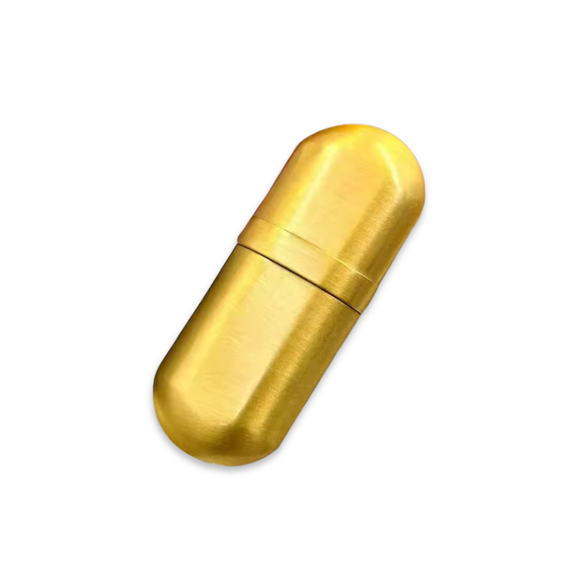 Slim, smooth, and pocket-perfect — this brushed brass kerosene lighter has a satisfying pill-shaped silhouette that slips effortlessly into any pocket. The fitted cap keeps it protected, while the grinding wheel ignition delivers a reliable flame every time. Refillable with standard lighter fluid, this minimalist pocket lighter is as practical as it is good looking.