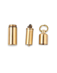 A tiny but mighty brass keychain lighter that's ready for whatever you throw at it. The waterproof screw-top cap keeps your flame protected from the elements, while the compact cylinder design clips right onto your keys so it's always within reach. Refillable with standard lighter fluid, this is the kind of reliable everyday carry lighter you'll wonder how you lived without.