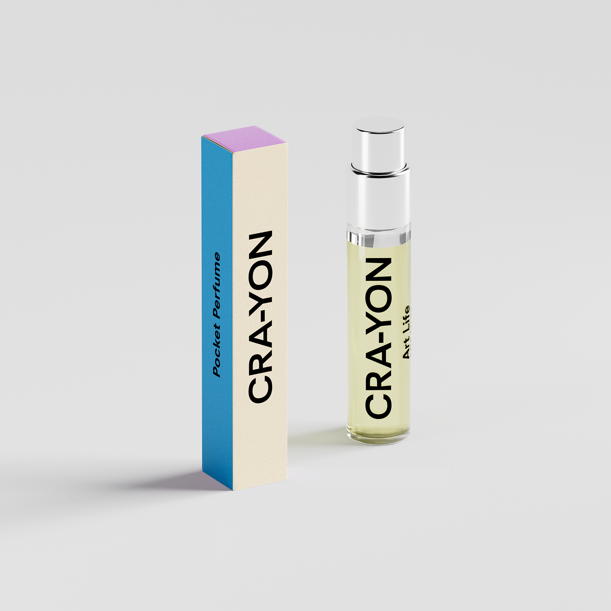CRA-YON Art Life 10ml Eau de Parfum. Uplifting citrus, creamy fig, and soft florals with cedarwood & musk. Travel-friendly, vegan, cruelty-free scent.