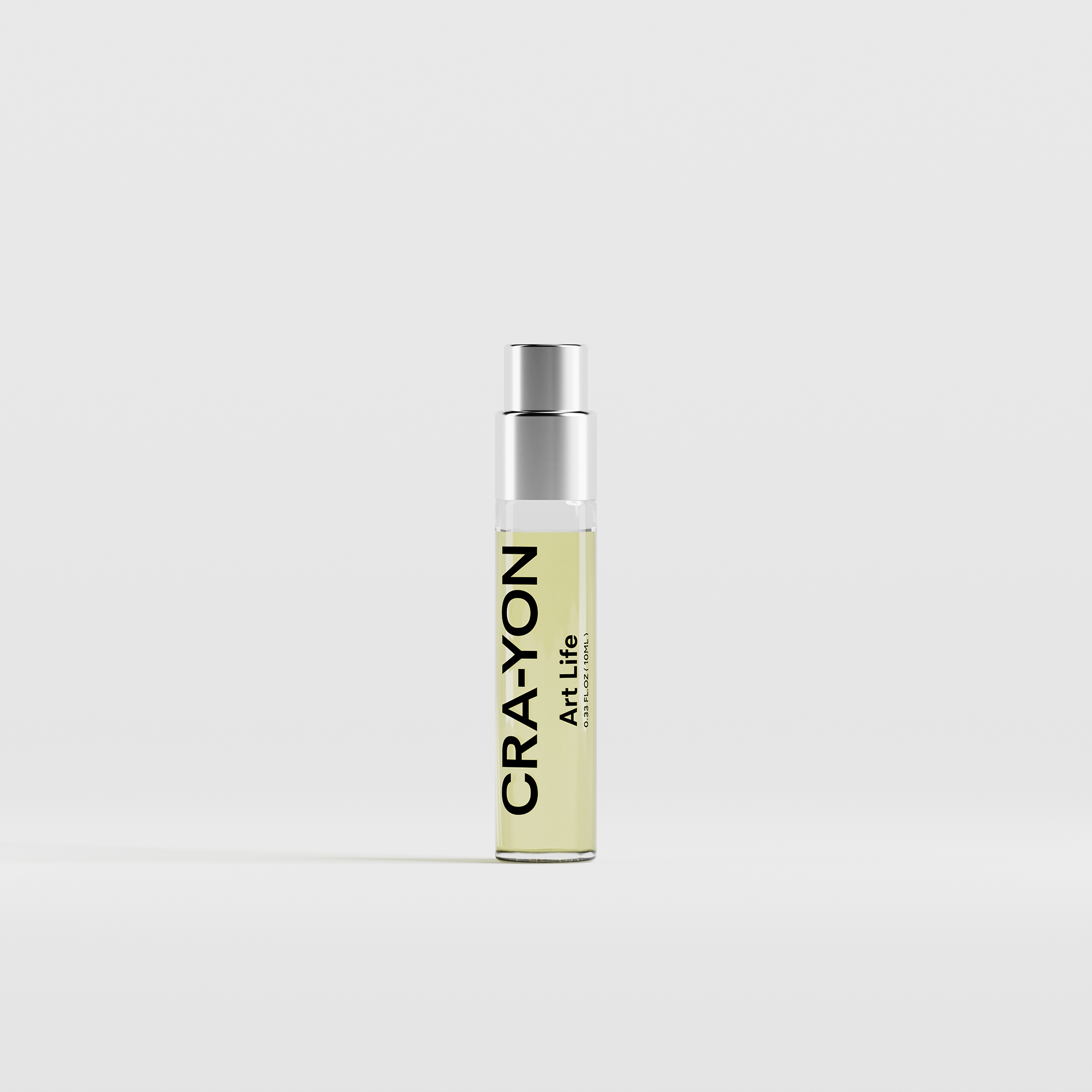 CRA-YON Art Life 10ml Eau de Parfum. Uplifting citrus, creamy fig, and soft florals with cedarwood & musk. Travel-friendly, vegan, cruelty-free scent.