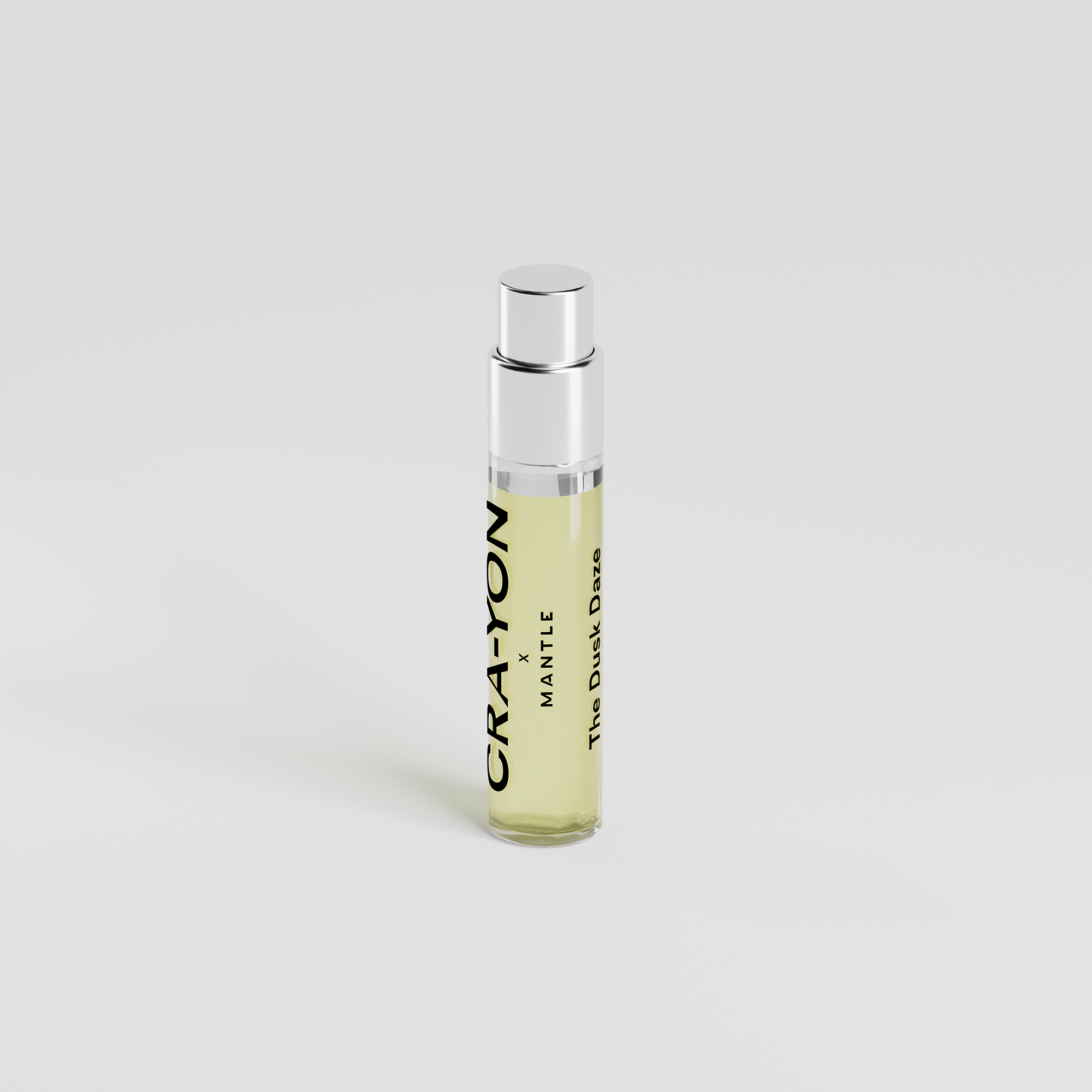 CRA-YON The Dusk Daze Eau de Parfum in 10ml & 50ml. Green, spicy scent with bergamot, cannabis, saffron & patchouli. Unisex, vegan, cruelty-free.