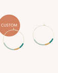Septima Pattern Hoop | Custom Bead Color
