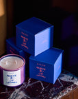 Inspired by Roma Norte’s nightlife with notes of leather, santal, hinoki, copal, and horchata. Hand-painted jar designed to be re-loved and reused.