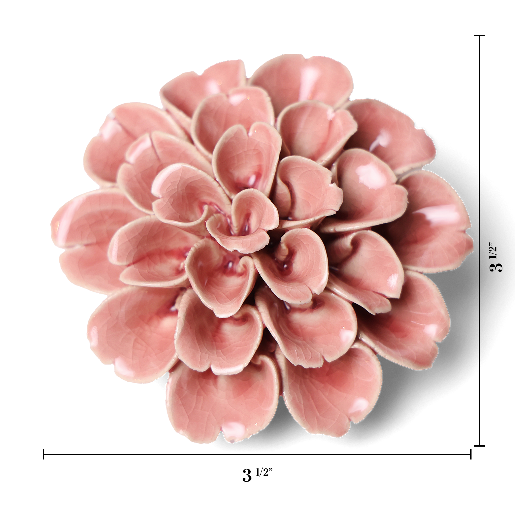 Bring everlasting blooms into your space with ceramic flowers—beautiful, handmade pieces that add a touch of nature-inspired charm without the upkeep. Each flower comes packaged in a lovely gift box and features a keyhole back, so you can display it on a wall or style it on a tabletop. Perfect for creating a blooming statement that never fades.