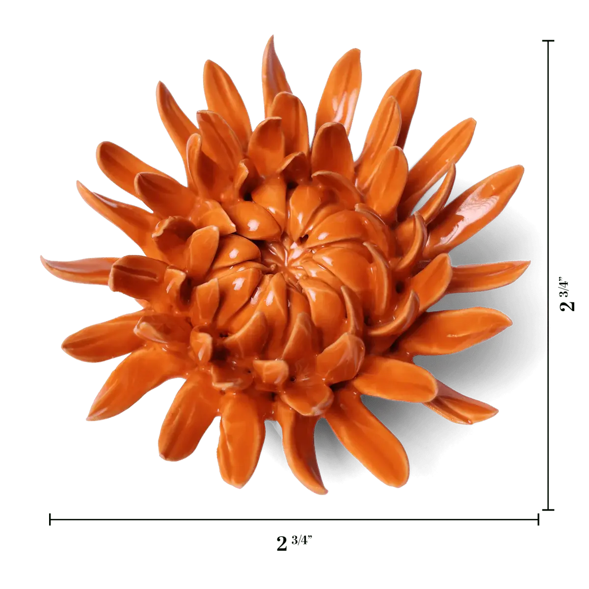 Bring everlasting blooms into your space with ceramic flowers—beautiful, handmade pieces that add a touch of nature-inspired charm without the upkeep. Each flower comes packaged in a lovely gift box and features a keyhole back, so you can display it on a wall or style it on a tabletop. Perfect for creating a blooming statement that never fades.