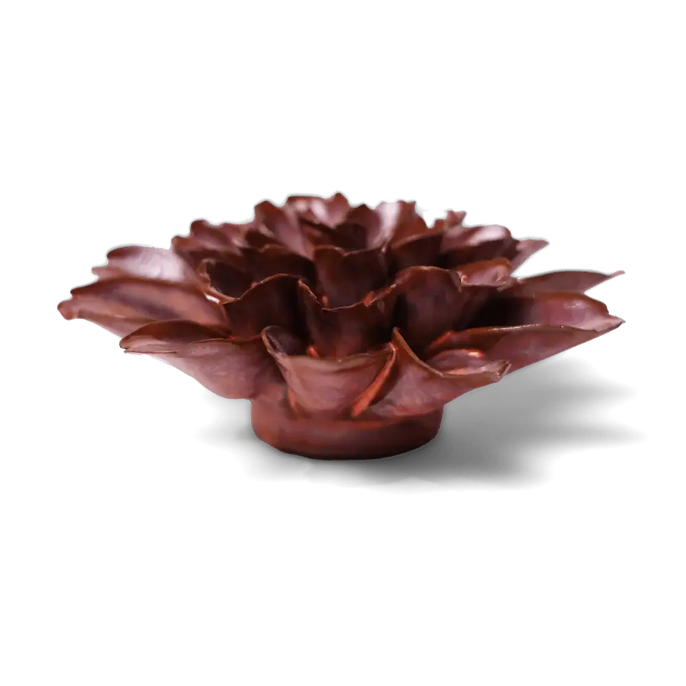 Ceramic Flower Wall Art | Peach Mocha Cornflower