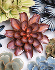 Ceramic Flower Wall Art | Peach Mocha Cornflower