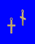 Charm | Embellished Cross in 14k Gold-filled or Sterling Silver