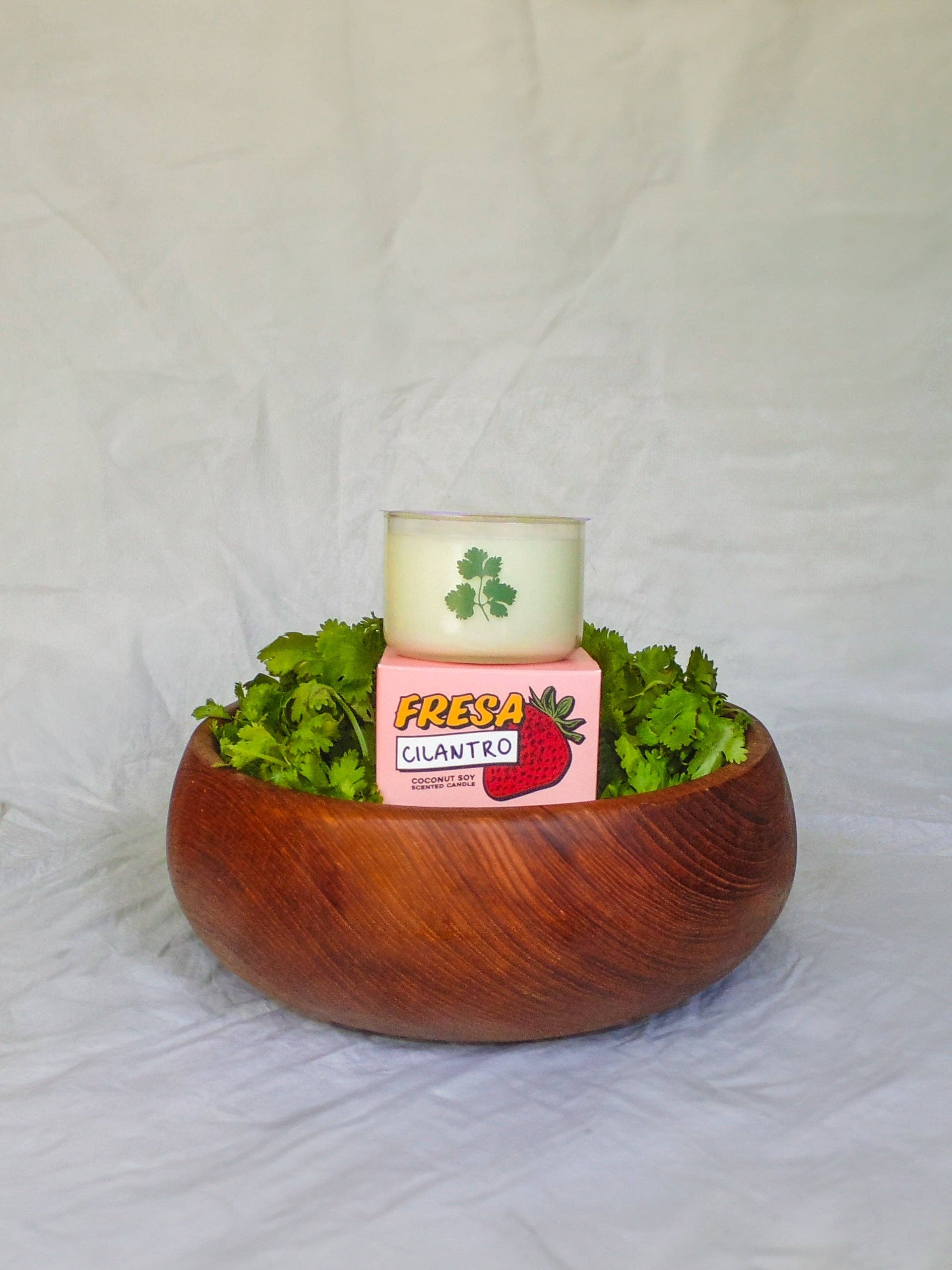 Cilantro Coconut Soy Candle smells just like fresh cilantro from the garden—earthy, green, and bright with a touch of spicy coriander.
