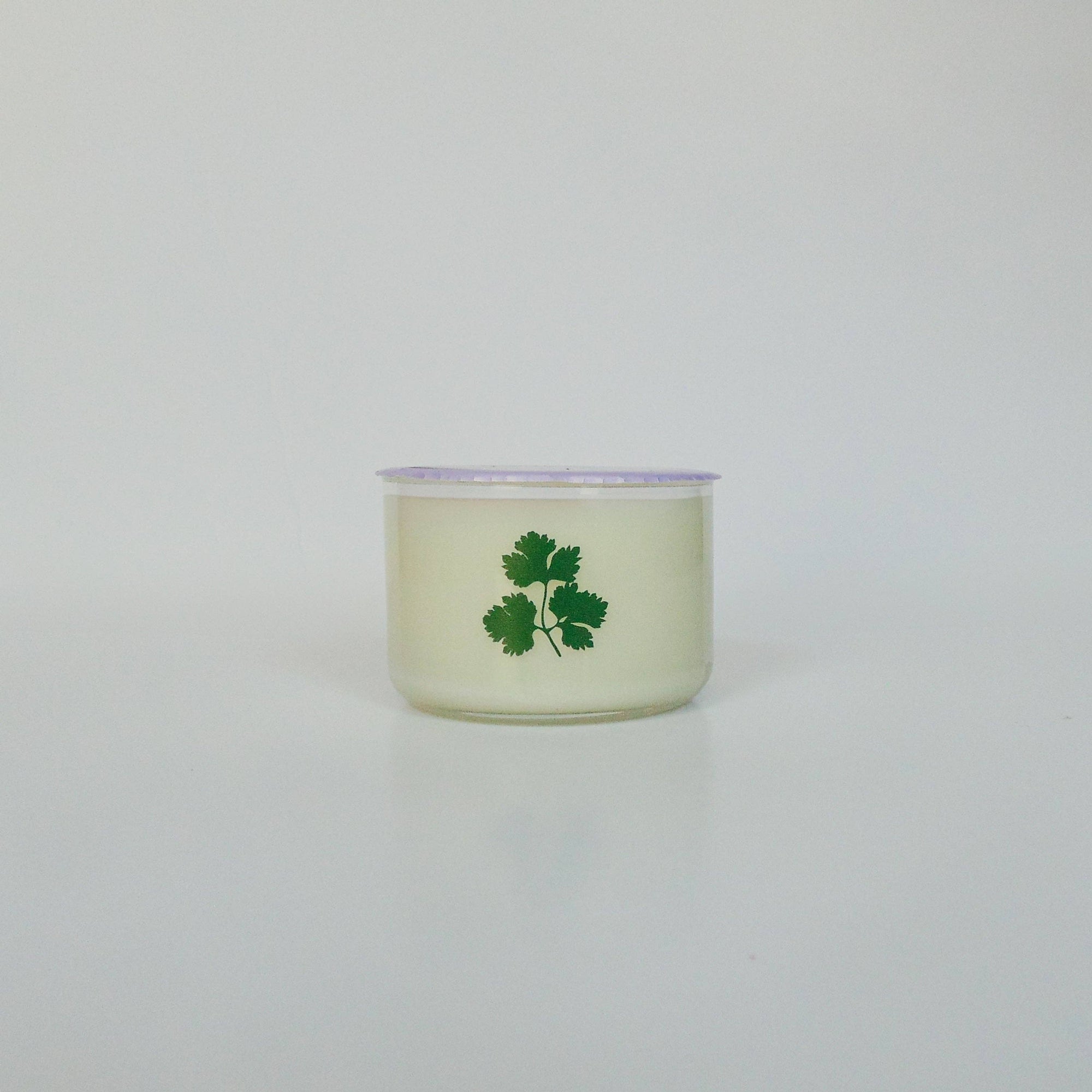Cilantro Coconut Soy Candle smells just like fresh cilantro from the garden—earthy, green, and bright with a touch of spicy coriander.