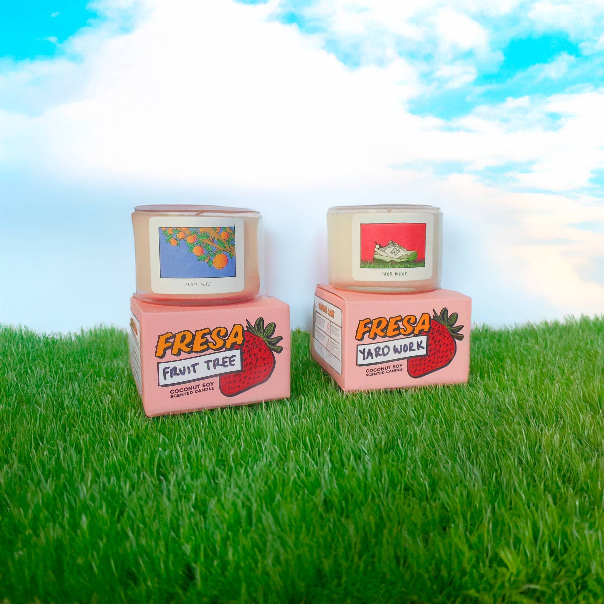 Yard Work Coconut Soy Candle captures the crisp scent of freshly cut grass—Midwest summer vibes without the allergies. Fresh, green, and true to life.