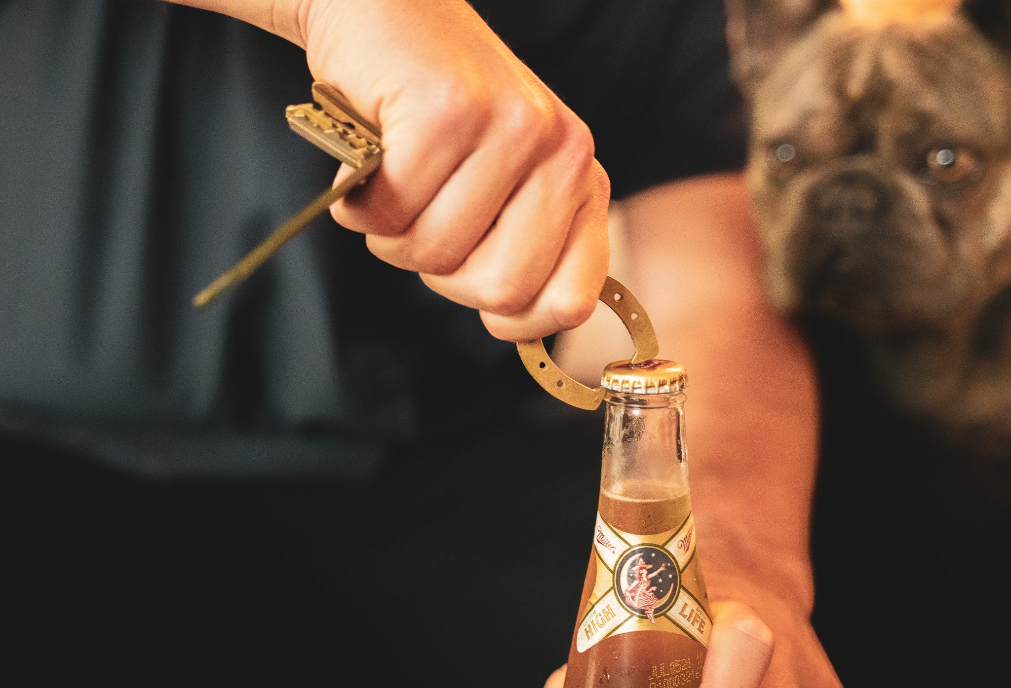 Lucky Horseshoe Bottle Opener Keychain