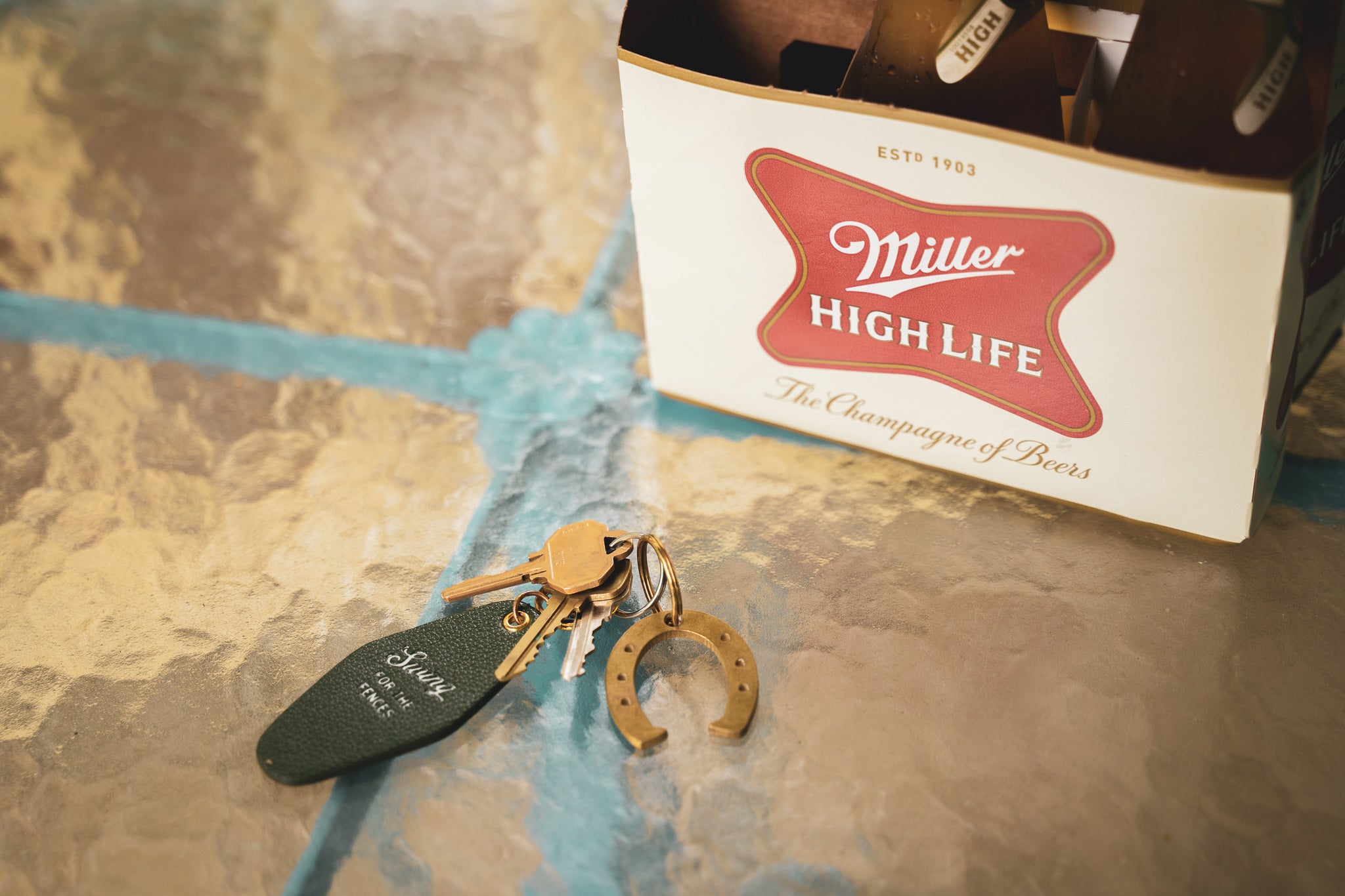 Lucky Horseshoe Bottle Opener Keychain