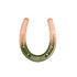 Delta Pony Shoe painted in peach and olive ombre