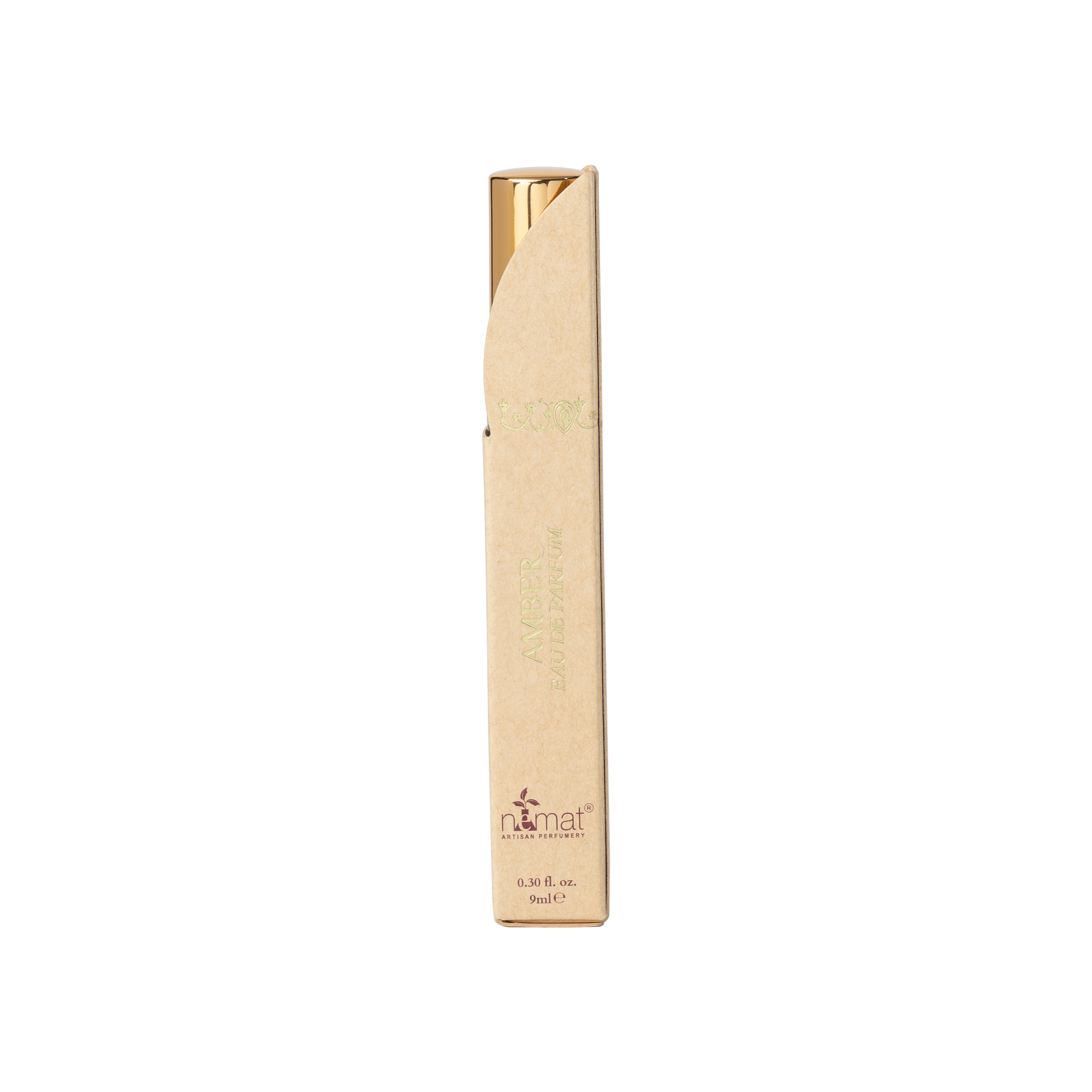 Nemat’s Amber Eau de Parfum combines fresh floral, woody, and clean musk notes, creating a timeless, subtle fragrance that blends with your body chemistry for a unique scent.