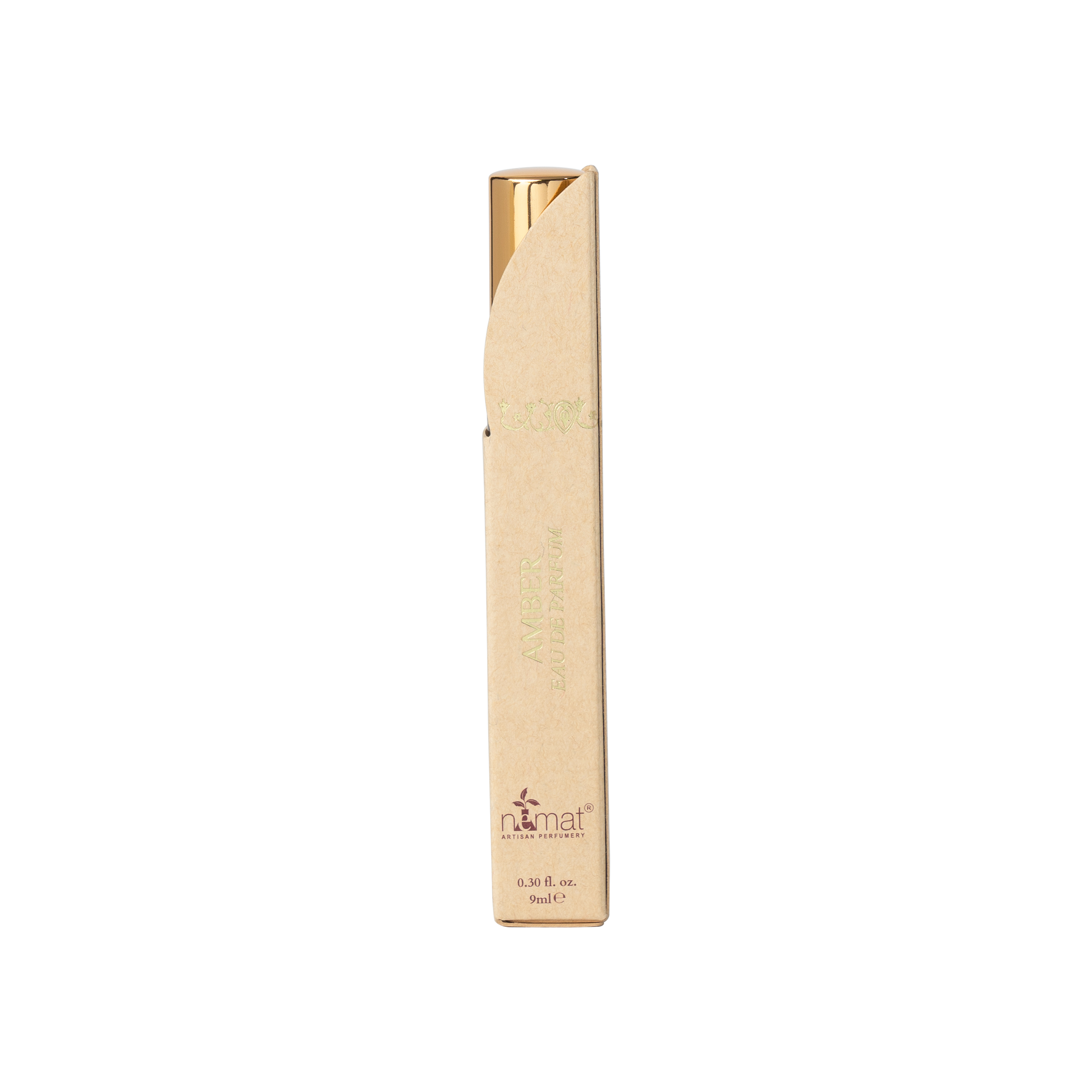 Nemat’s Amber Eau de Parfum combines fresh floral, woody, and clean musk notes, creating a timeless, subtle fragrance that blends with your body chemistry for a unique scent.