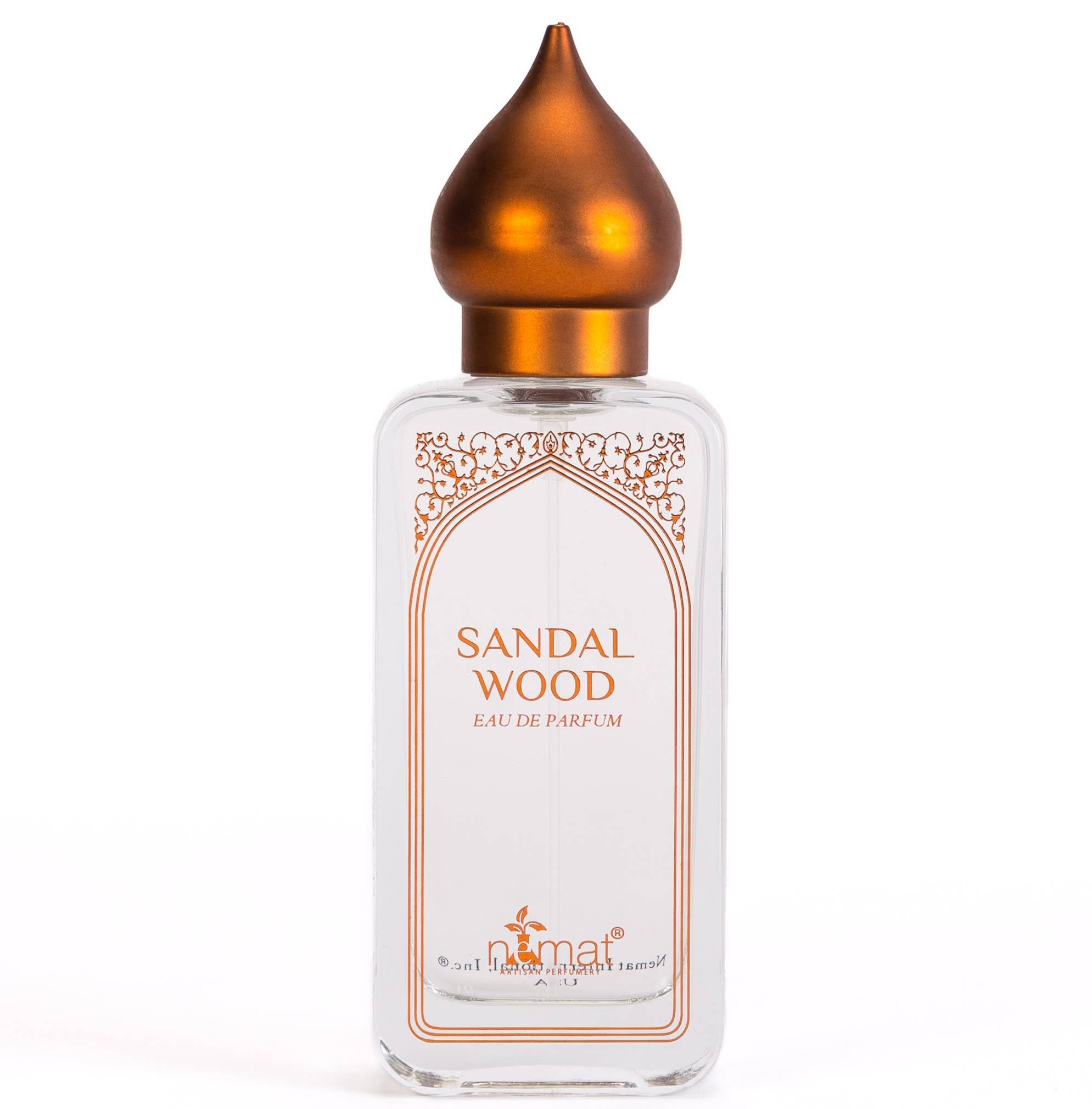 Nemat’s Sandalwood Eau de Parfum blends fresh woods, sandalwood heart, and creamy base notes for a grounding, elegant scent inspired by Indian traditions and sustainably sourced sandalwood.