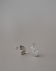 Día Stud Earrings | Silver & Brass
