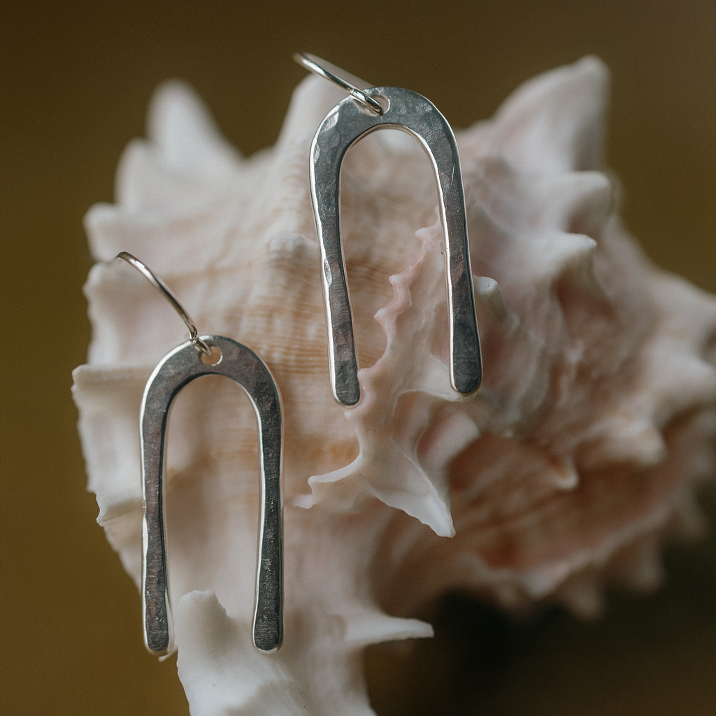 Frida Earrings | Bronze &amp; Sterling Silver