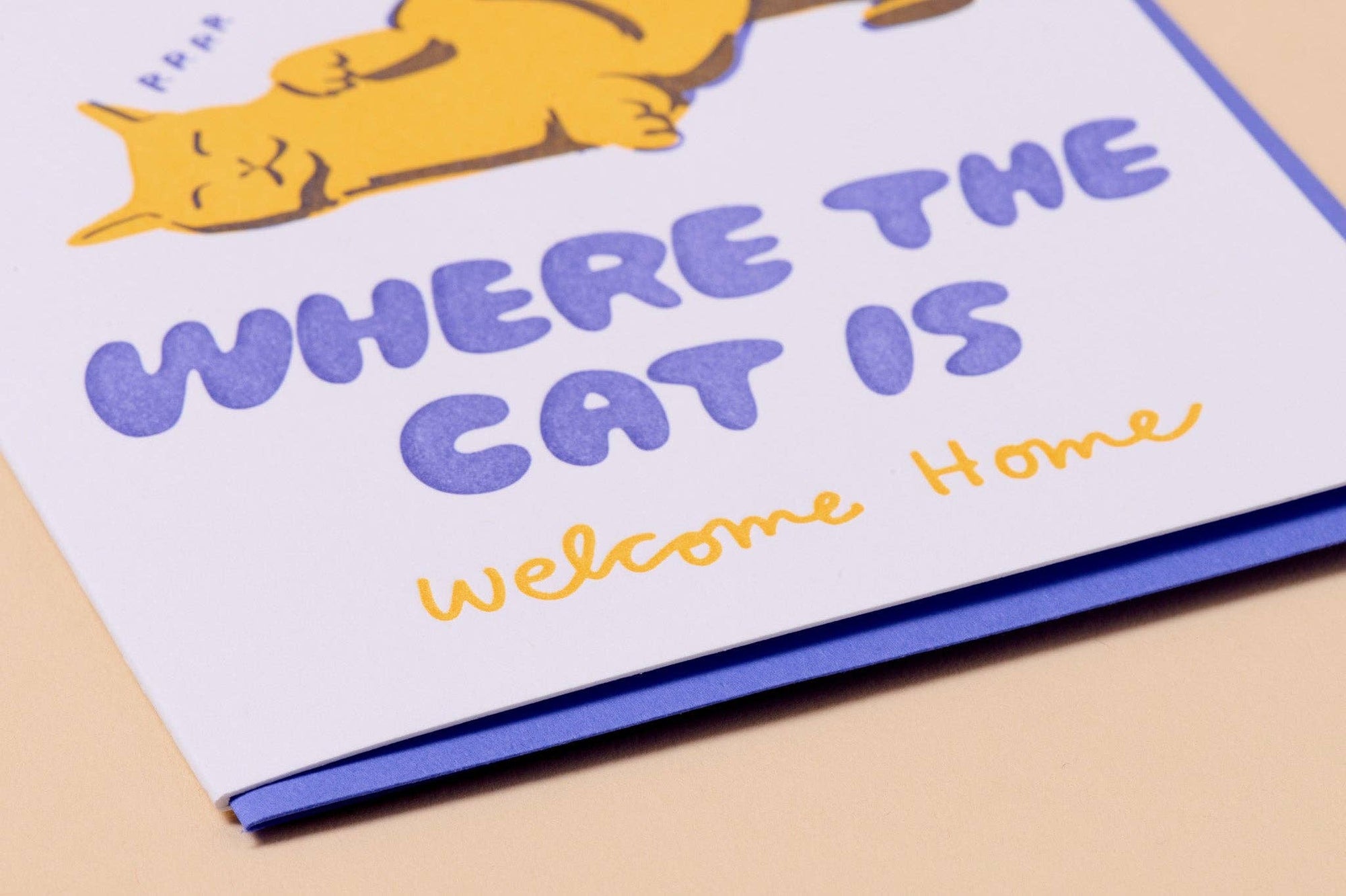 Greeting Card | Home Is Where The Cat Is