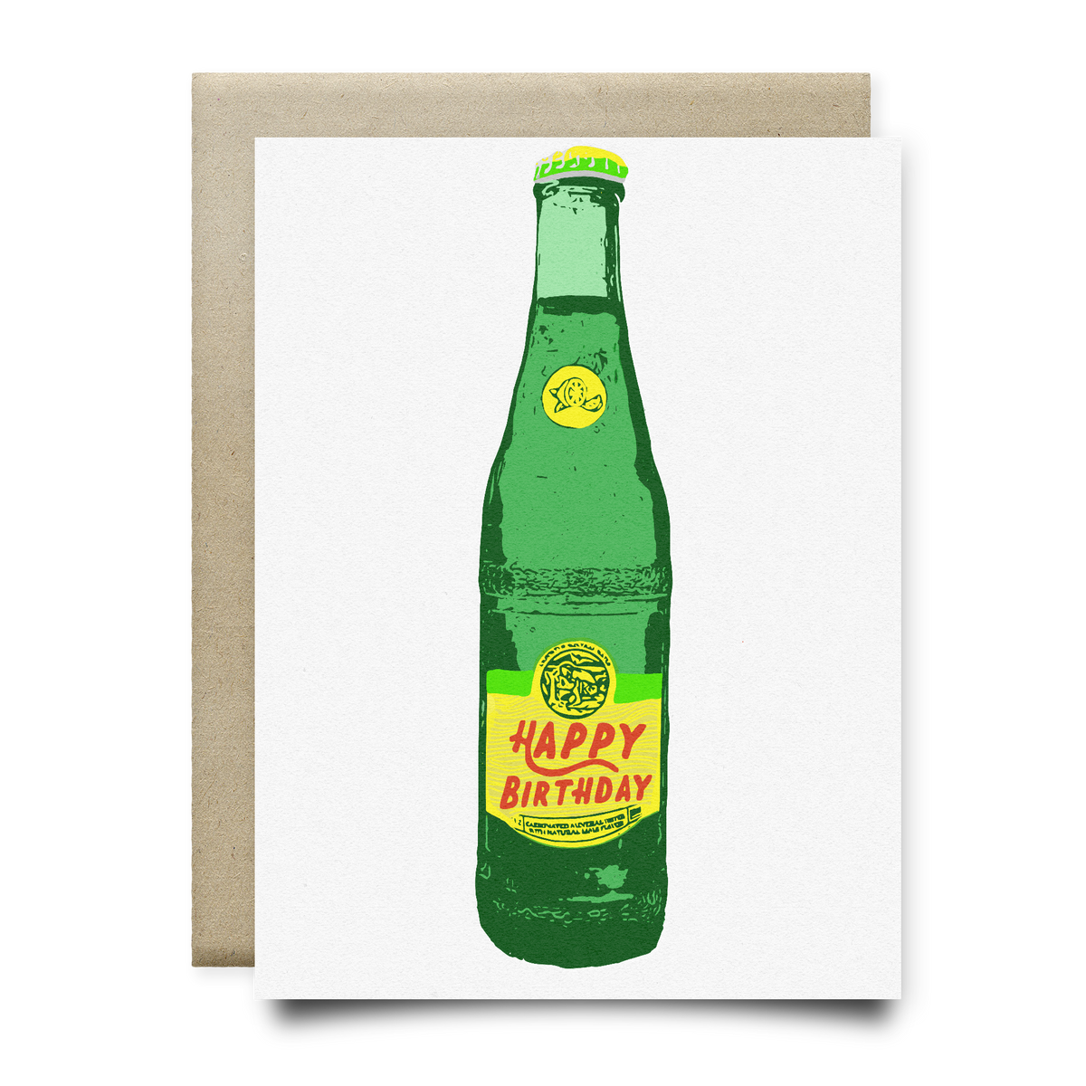 Cheers to another trip around the sun with this handmade birthday card featuring a playful illustration of the beloved Topo Chico! Perfect for the bubbly, fun-loving person in your life. Say 'feliz cumpleaños' in style with this quirky greeting card.
