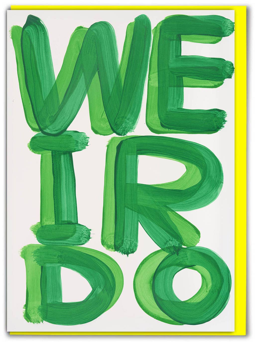 Celebrate the wonderfully strange with our Weirdo Greeting Card, featuring the unmistakably quirky artwork of David Shrigley. Perfect for birthdays, everyday laughs, or sending a little oddball joy, this card is blank inside so you can craft your own message—or let the weirdness speak for itself.
