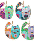Anyone who loves cats and colour will absolutely adore these eye-catching Groovy Cat Ornaments. Available in four assorted styles, these double-sided metal ornaments are each imprinted with a uniquely illustrated cat accented with vibrant colors and decorative patterns for a delightful decorative addition to any space.