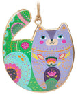 Anyone who loves cats and colour will absolutely adore these eye-catching Groovy Cat Ornaments. Available in four assorted styles, these double-sided metal ornaments are each imprinted with a uniquely illustrated cat accented with vibrant colors and decorative patterns for a delightful decorative addition to any space.
