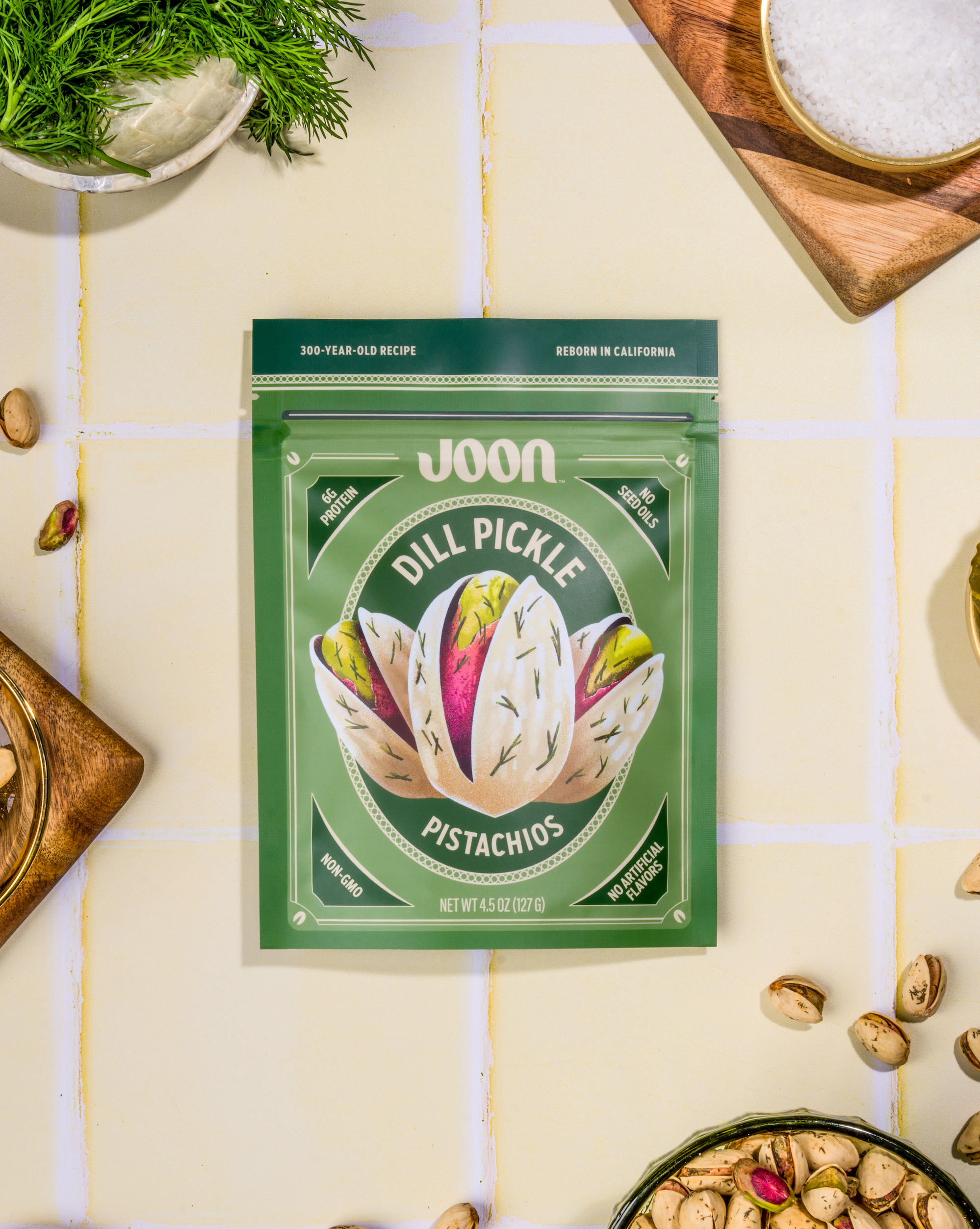 Bold, zesty pistachios made from a 300-year-old recipe. No seed oils or additives—just pure flavor. Perfect for snacking or pairing with cheese.