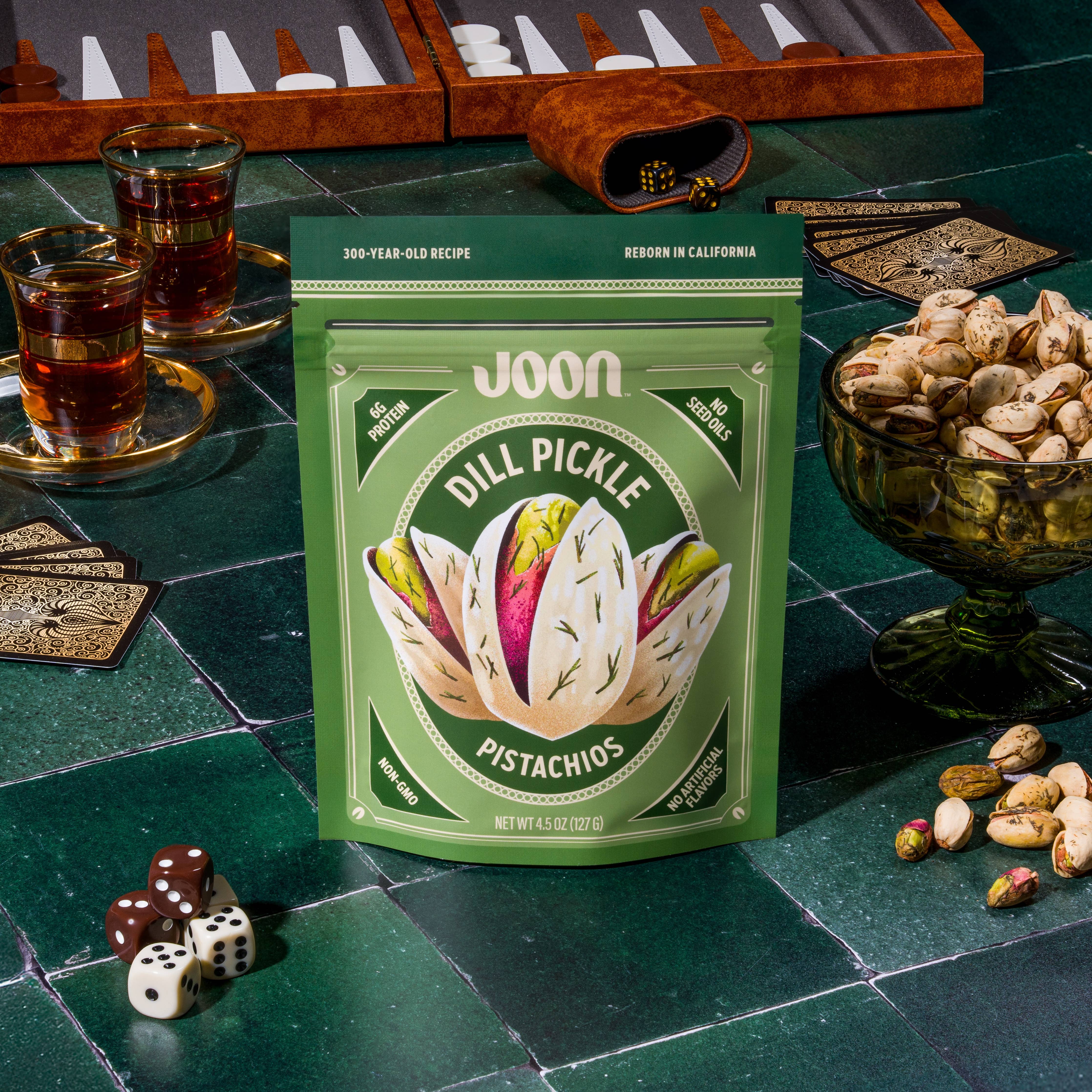Bold, zesty pistachios made from a 300-year-old recipe. No seed oils or additives—just pure flavor. Perfect for snacking or pairing with cheese.