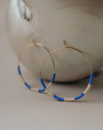 Kaleid Hoop Earrings | Japanese Glass Beads on 14K Gold-Filled Wire