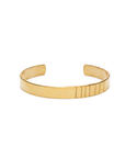 Cibolo Linear Carved Cuff Bracelet | Bronze & Sterling Silver