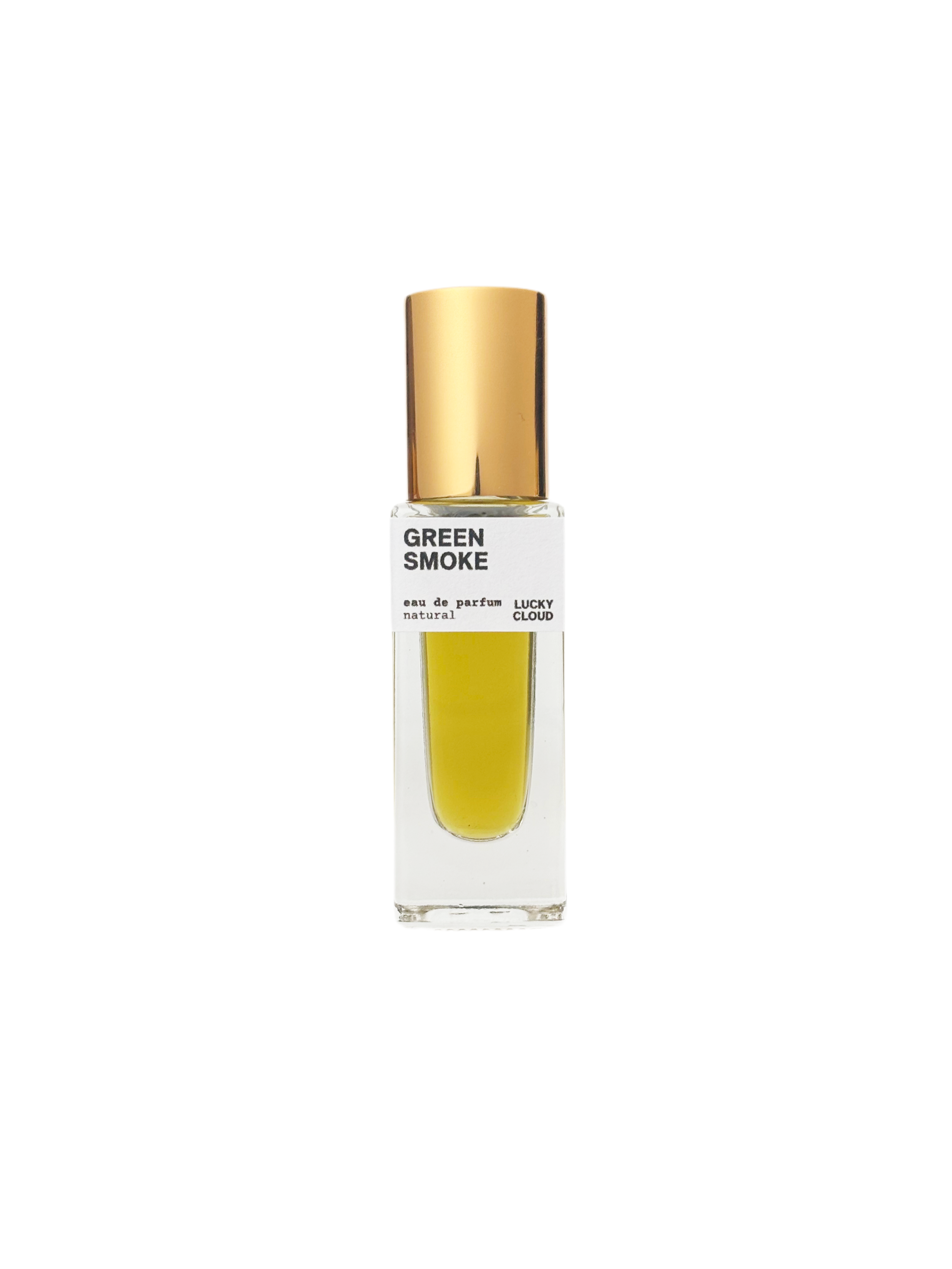 Ocean spray tangled with wild herbs on a rocky coast. Rosemary dew and white sage drift through salty air, mingling with lavender and violet. Waves of earthen musk and sandalwood surge against the shore. Green Smoke is a natural Eau de Parfum roll-on that brings the grounding, wild energy of the coast to your pulse points. This natural perfume evolves quietly on the skin and invites reapplication throughout the day, creating a sensory ritual for anyone who prefers a scent that feels earthy, botanical, and e