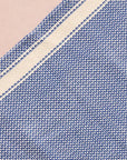 Brighten your kitchen with a pop of color and timeless charm. This striped woven tea towel blends function with simple elegance, featuring a refreshing blue and white base accented by three bold tan stripes at each end. Crafted from 100% cotton, it’s soft, absorbent and ready to tackle daily tasks - from drying dishes to lining a breadbasket. A convenient cotton loop in the corner makes it easy to hang and display. Whether you’re cooking up memories or cleaning up spills, this towel adds a cheerful, artisan