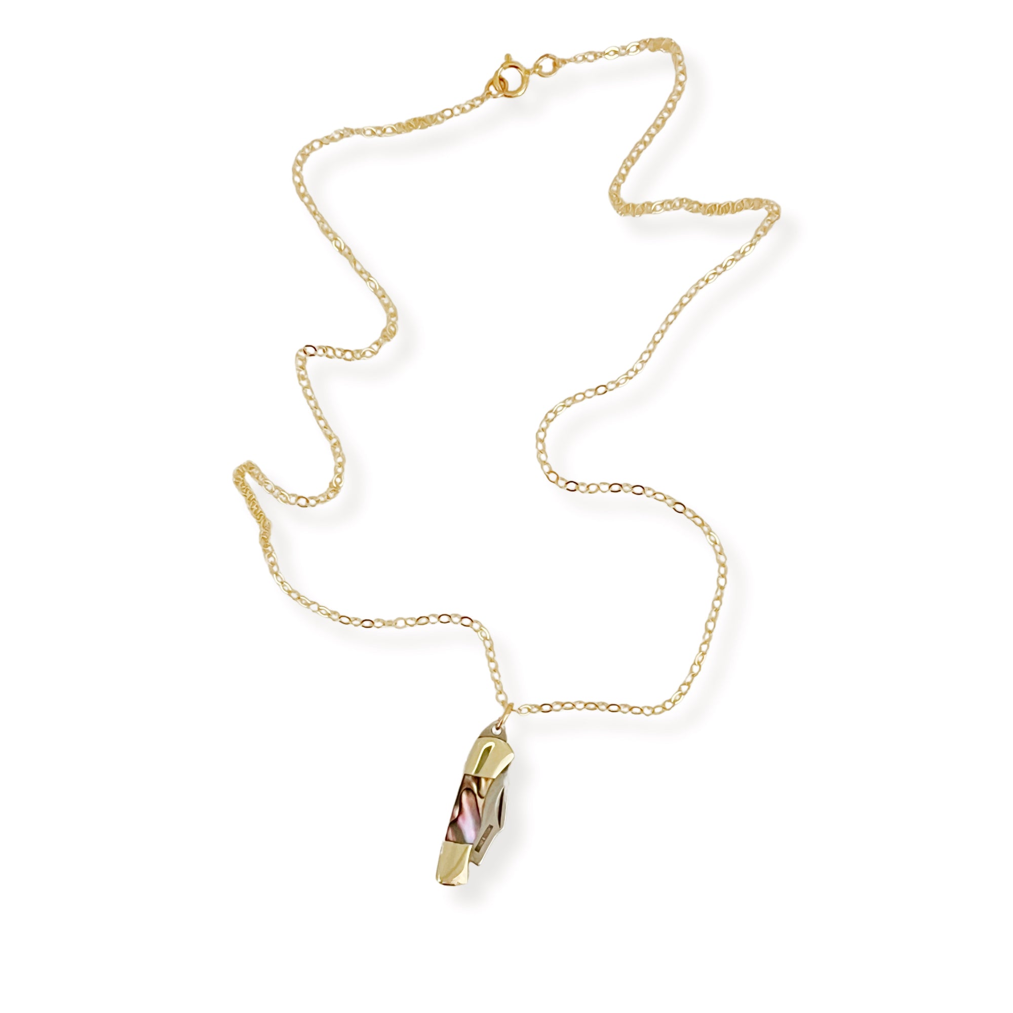 Mini Mother of Pearl Knife Necklace