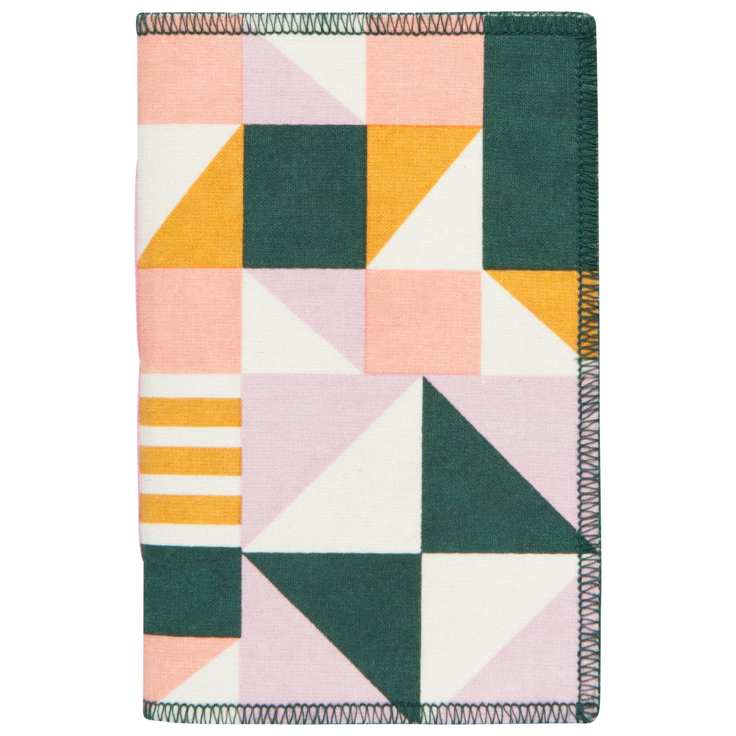 Pocket-sized notebook featuring the Sequence Formation design, contrast stitching, and inspiration from sunsets, sand, and architectural lines. Perfect for on-the-go creativity.