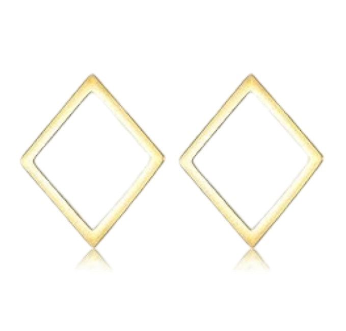 Stud Earrings | Gold Geometric Shapes