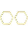 Stud Earrings | Gold Geometric Shapes