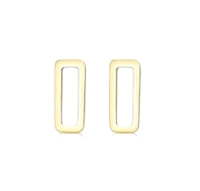 Stud Earrings | Gold Geometric Shapes