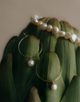 Perla Hoop Earring | Freshwater Pearls on 14K Gold-Filled Wire