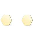 Stud Earrings | Gold Geometric Shapes