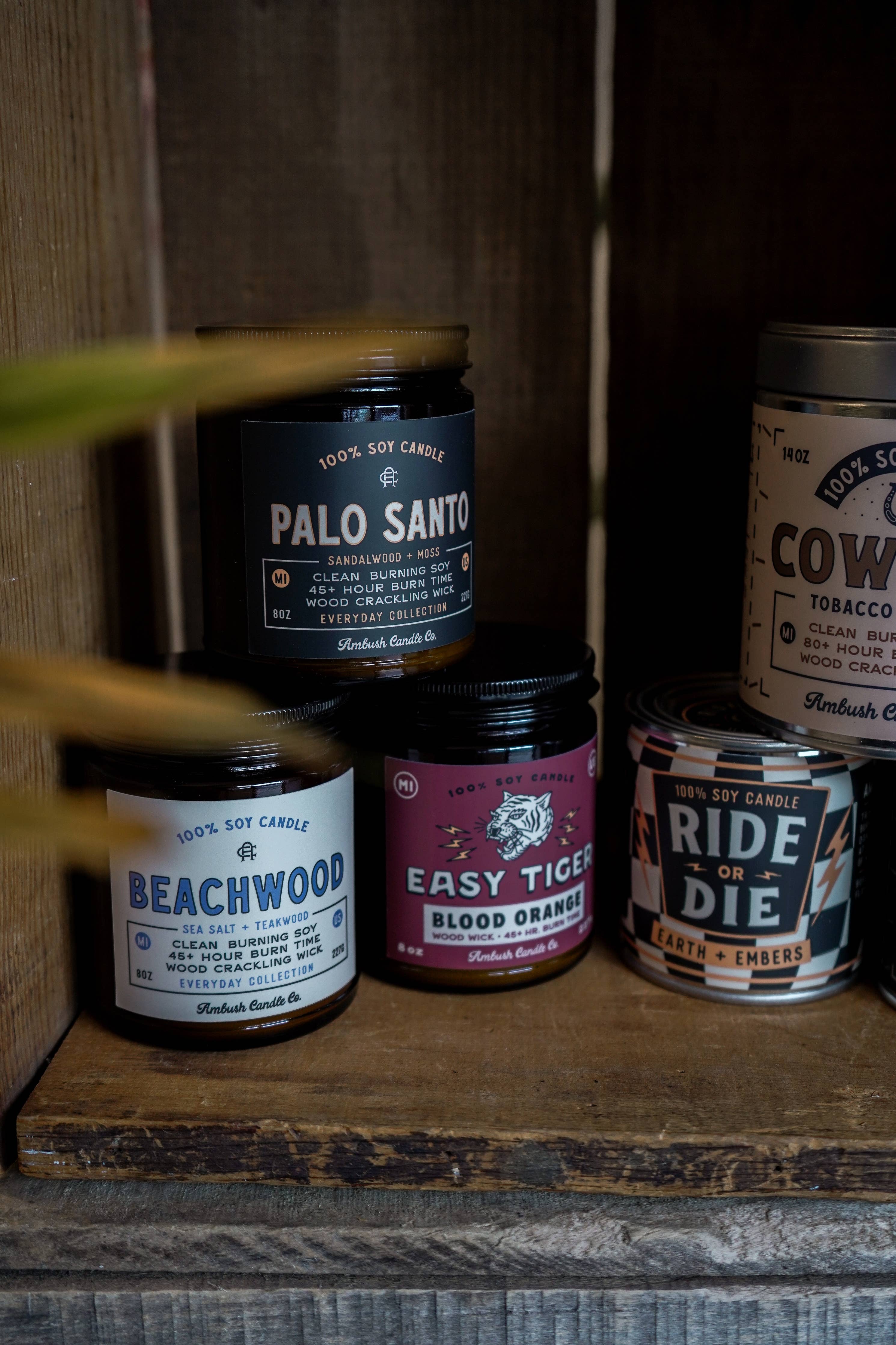 Earthy with a hint of spice, this balanced scent is made to ground you. With warm notes of sandalwood and moss, Palo Santo brings a calming, woodsy feel to your space—like stepping into a quiet forest. Scent Profile: Sandalwood | Moss