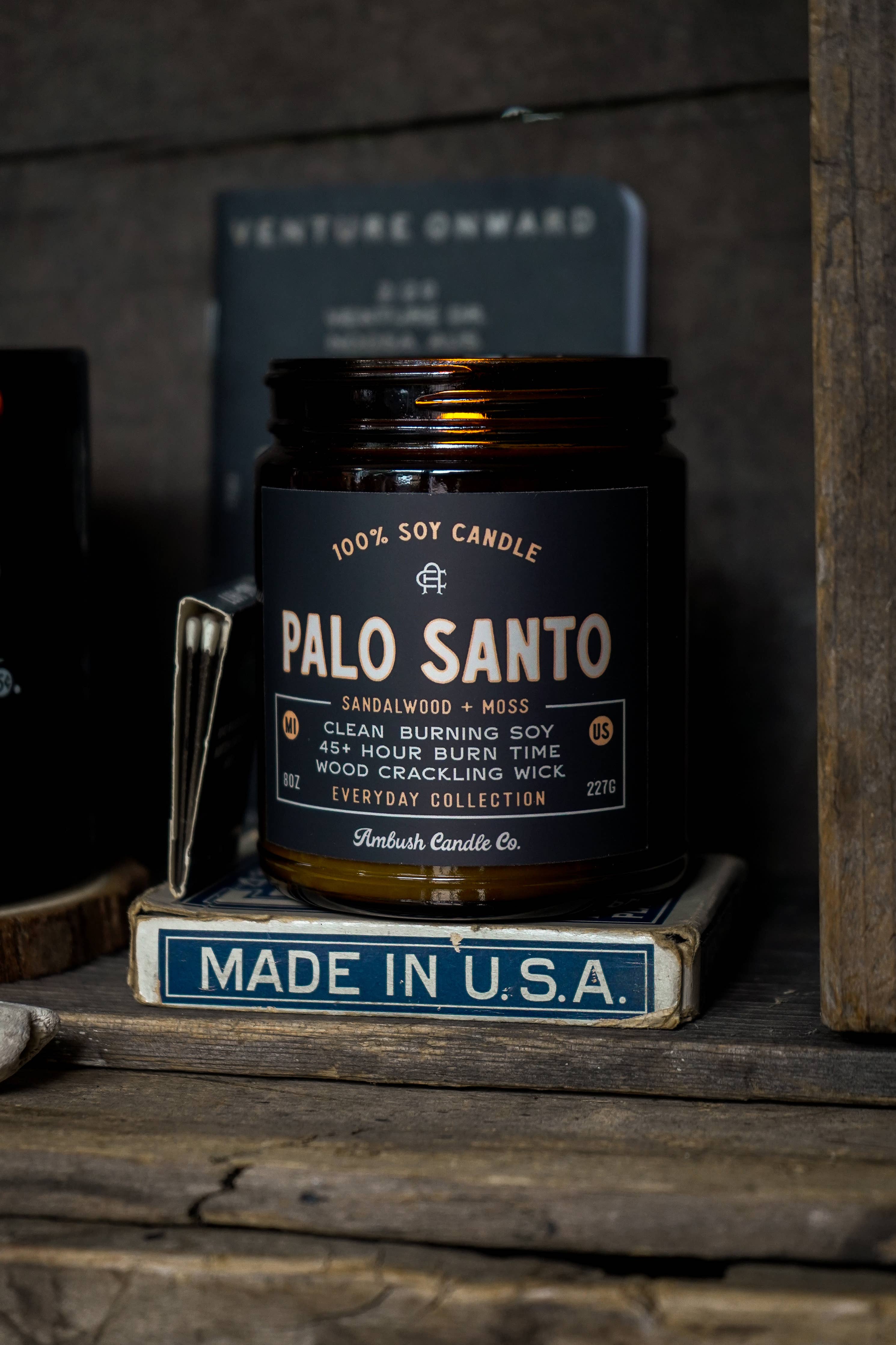 Earthy with a hint of spice, this balanced scent is made to ground you. With warm notes of sandalwood and moss, Palo Santo brings a calming, woodsy feel to your space—like stepping into a quiet forest. Scent Profile: Sandalwood | Moss