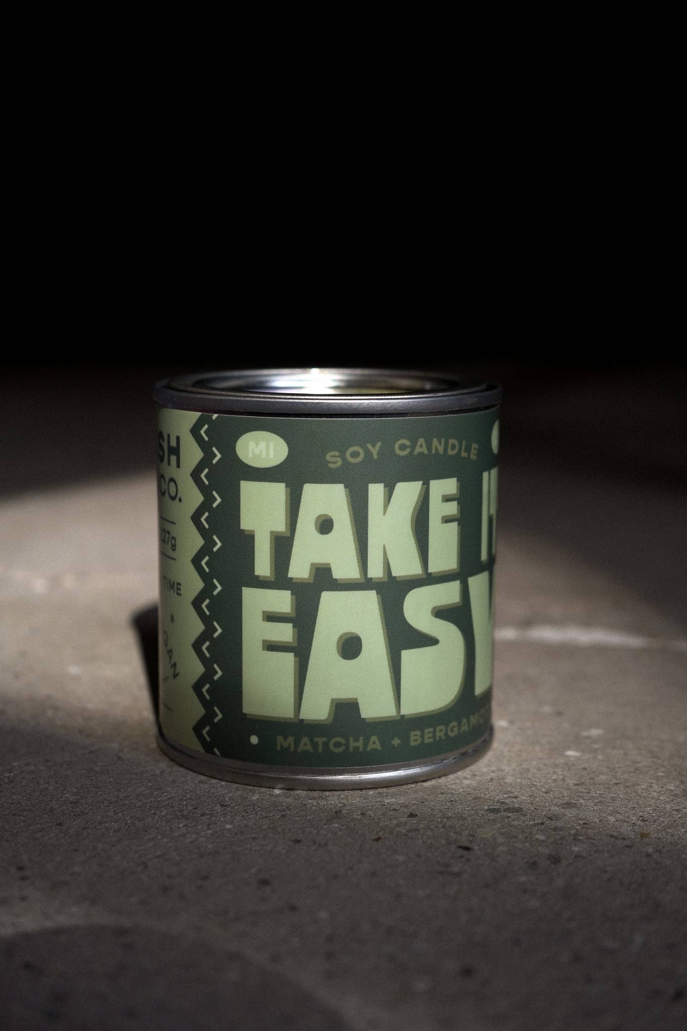 One of our absolute favorite candles for spring and summer, Take It Easy brings a fresh, calming vibe to any space. With bright notes of matcha and bergamot, this scent feels like sunshine through the window on a slow morning.

Scent Profile: Matcha | Bergamot&amp;nbsp;